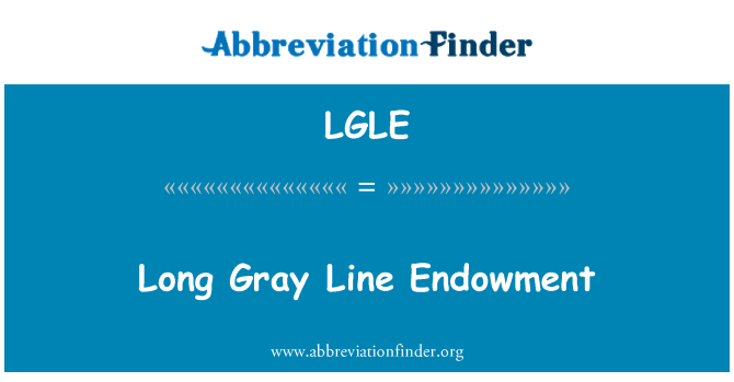 LGLE: Linha tempo cinza Endowment