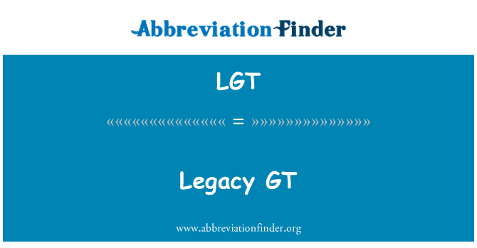 LGT: 旧式的 GT