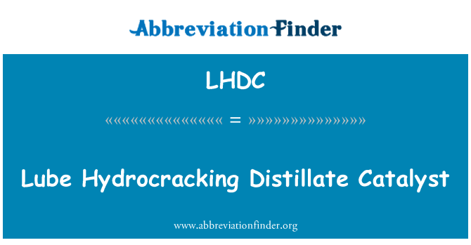 LHDC: Proposant Hydrocracking Distillate atalizè