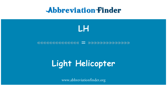 LH: Lahka helikopter