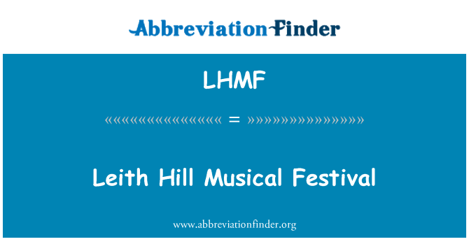 LHMF: Leith Hill musikfest