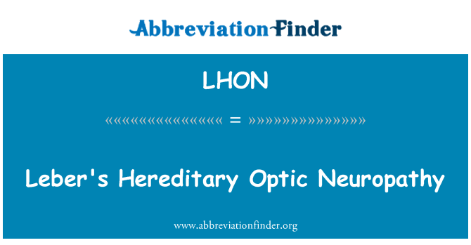 LHON: Leber ta-Neuropathy ottika ereditarji