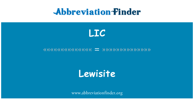 LIC: Lewisite