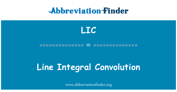 LIC: Line Integral Convolution