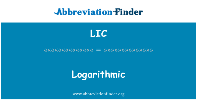 LIC: لگاریتمی
