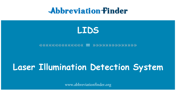 LIDS: Laser sistem pengesanan pencahayaan