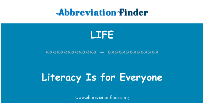 LIFE: Literacy ir ikvienam