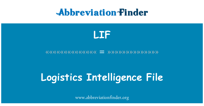 LIF: فایل اطلاعات تدارکات