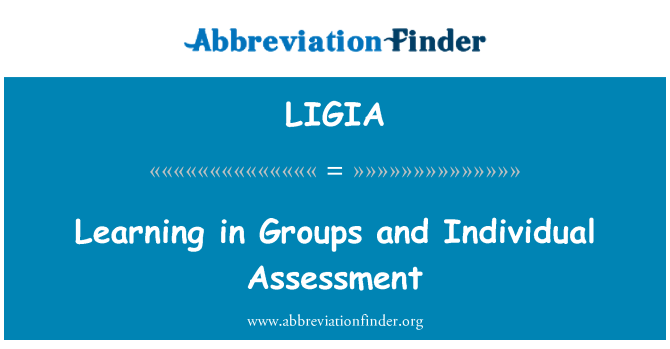 LIGIA: 學習的團體和個人的評估