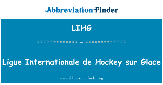 LIHG: Ligue Internationale de Oki sur Glace