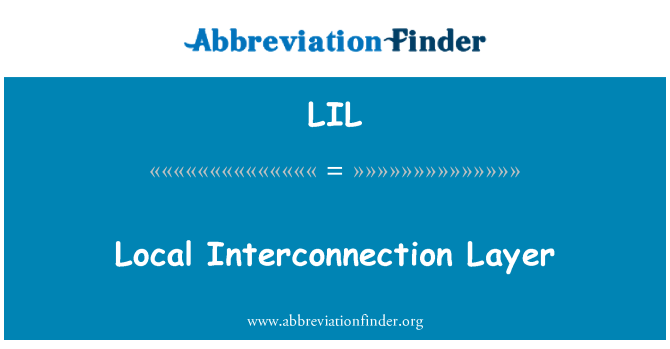 LIL: Is-saff ta ' l-interkonessjoni lokali