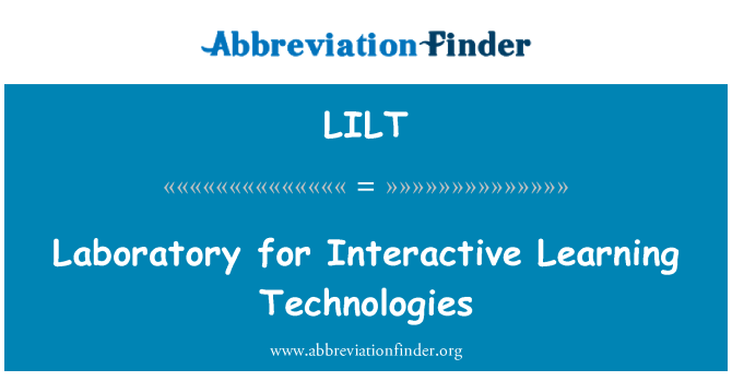 LILT: Laboratorio di tecnologie di apprendimento interattivo