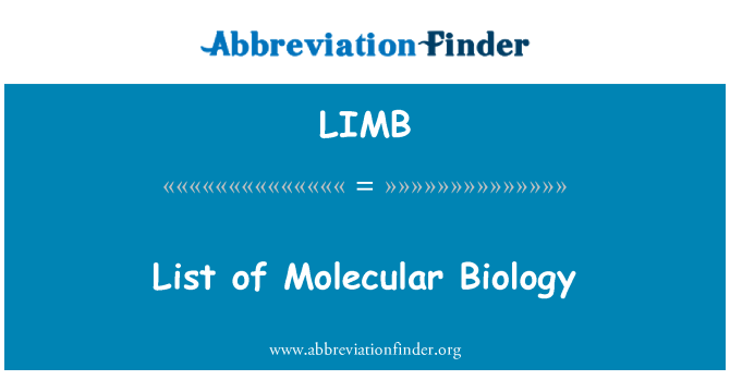 LIMB: רשימה של הביולוגיה המולקולרית