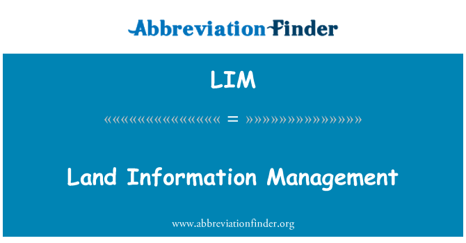 LIM: Peyi enfòmasyon Gestion