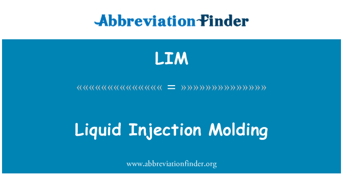 LIM: Liquid Injection Moulding