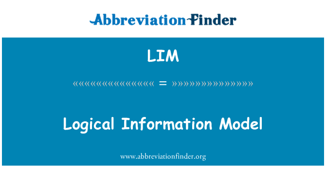 LIM: Modello logico di informazioni