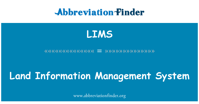 LIMS: Sistema di gestione informazioni terra