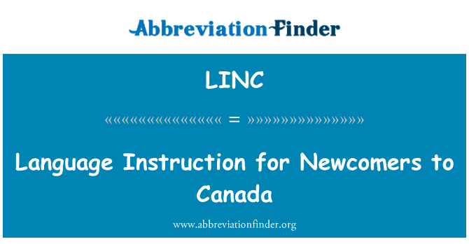 LINC: Lang ansèyman pou Newcomers Canada