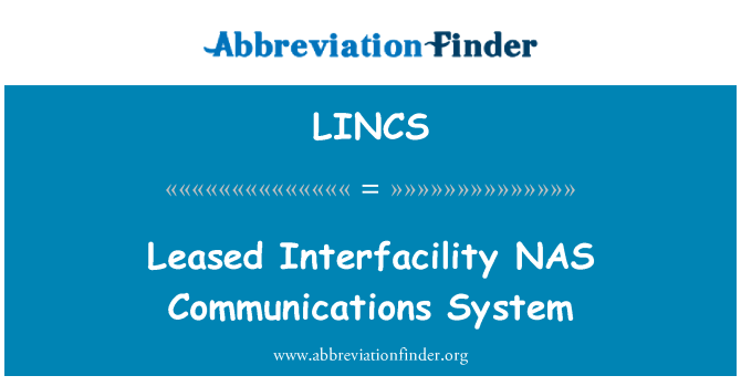 LINCS: Dipajak sistem komunikasi Interfacility NAS