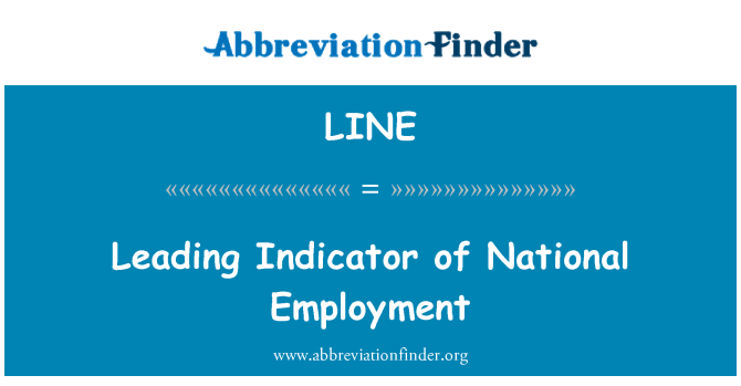 LINE: Indicatore anticipatore di occupazione nazionale