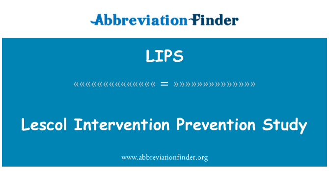 LIPS: Lescol Intervention Prevention Study
