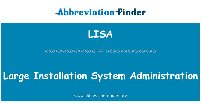 LISA: Gwo enstalasyon sistèm administrasyon