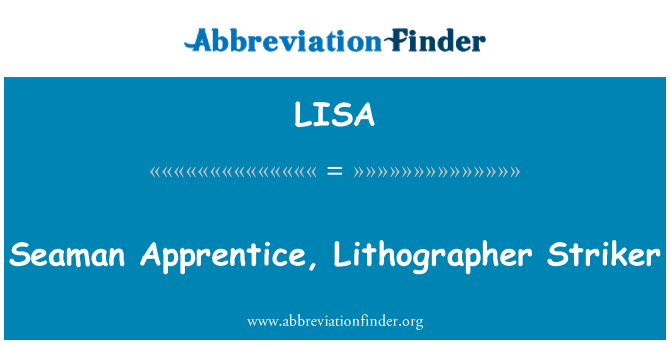 LISA: Aprendiz de marinero, litógrafo Striker