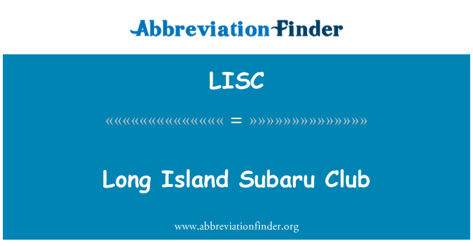 LISC: Long Island Subaru Club