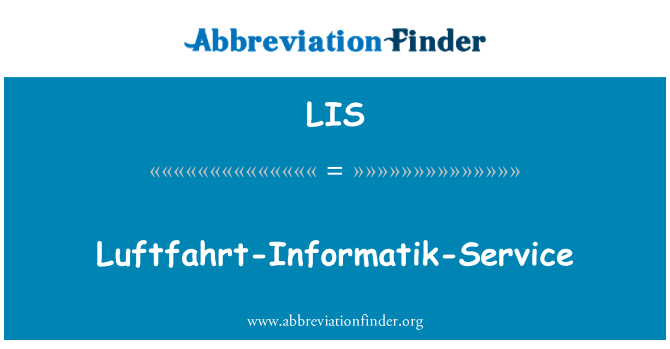LIS: Luftfahrt-Informatik-servizz