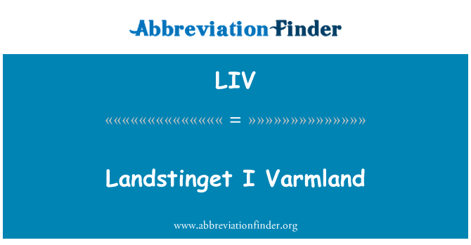 LIV: Landstinget jsem Varmland