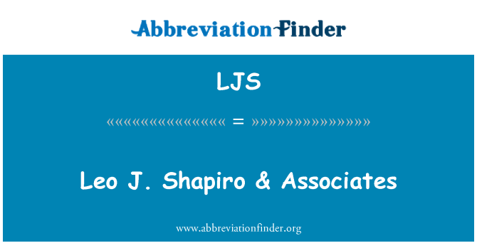 LJS: Leo J. Shapiro & Associates