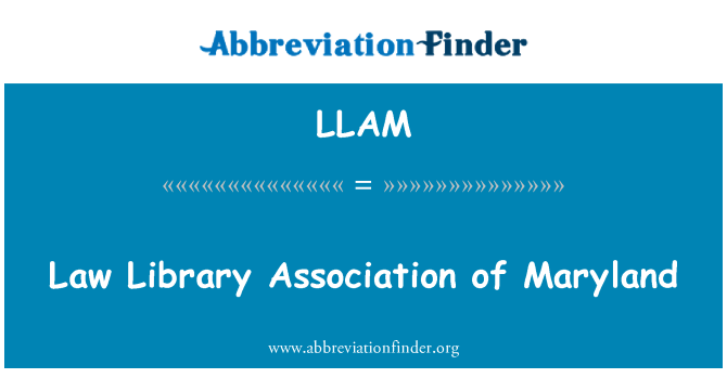 LLAM: Zákon Library Association of Maryland