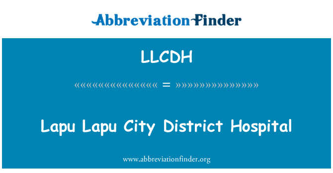 LLCDH: Lapu Lapu City rajono ligoninė