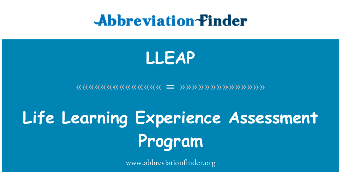 LLEAP: Leven leren ervaring Assessment Program