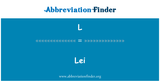 L: Lei