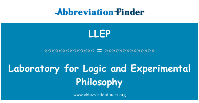 LLEP: ห้องปฏิบัติการสำหรับทดลองการใช้ปรัชญาและตรรกะ