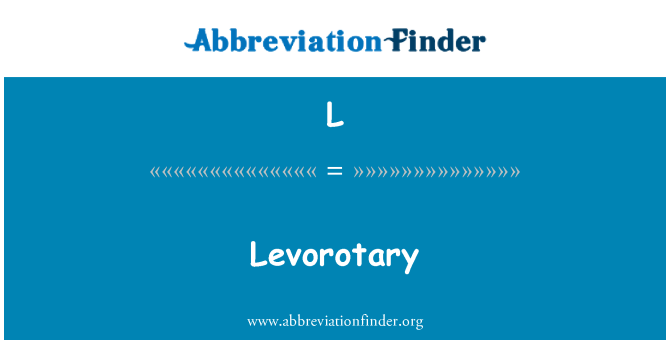 L: Levorotary
