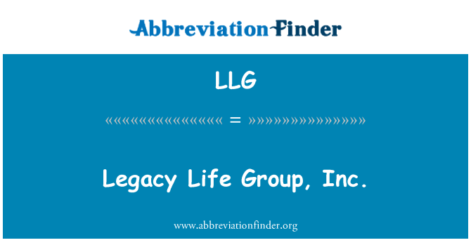 LLG: Dedičstvo Life Group, Inc