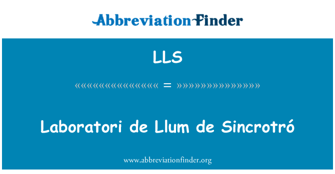 LLS: Laboratori de Llum de Sincrotró