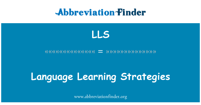 LLS: Estrategias de aprendizaje de idioma