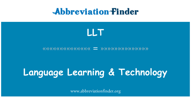 LLT: Sprachenlernen & Technologie