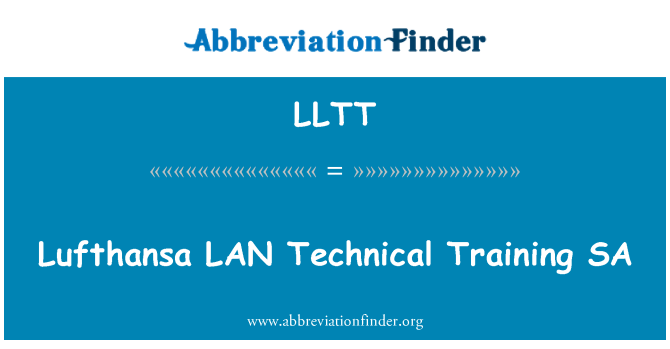 LLTT: Lufthansa LAN teknik antrènman SA