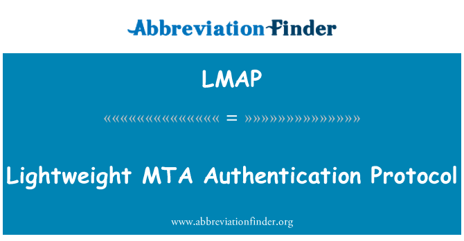 LMAP: Протокол аутентификации легкий MTA