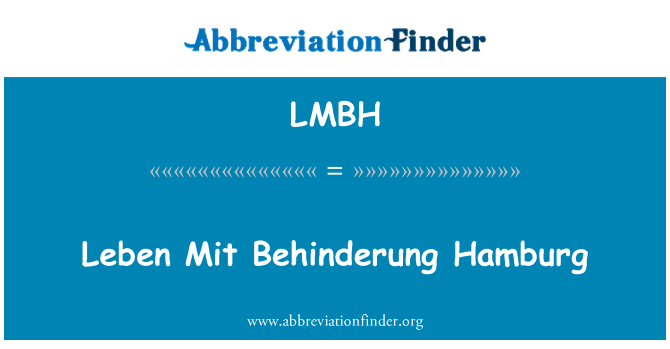 LMBH: Leben Mit Behinderung Hamburgo