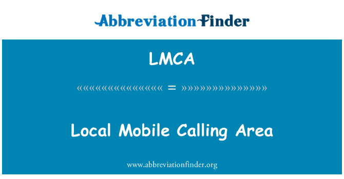 LMCA: تماس موبایل های محلی منطقه