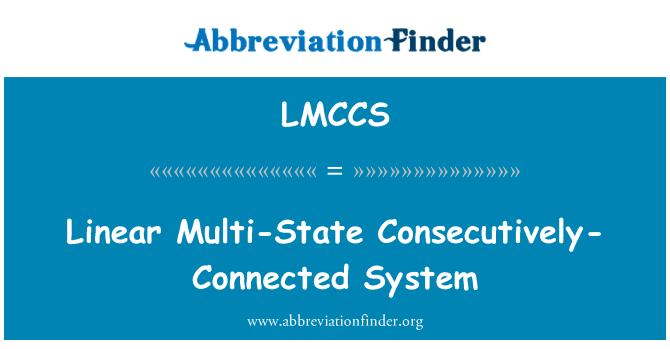 LMCCS: Lineær multi-State konsekutivt forbundet System