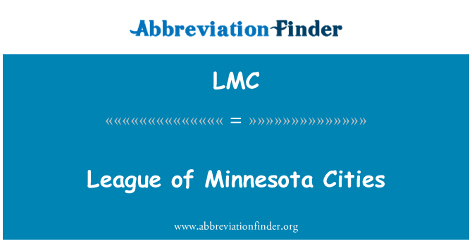 LMC: League of Minnesota linnad