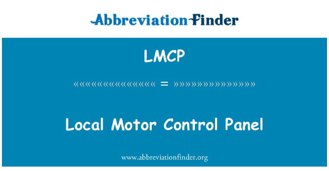 LMCP: 當地的電機控制板