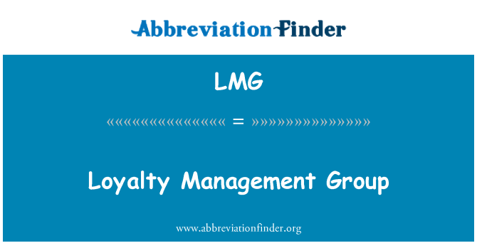 LMG: Loyalty Management Group