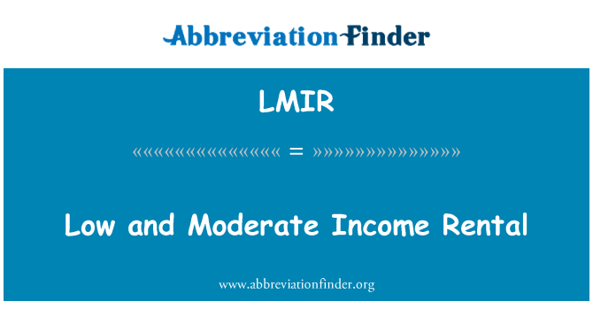 LMIR: Faible Et modere revni lwaye